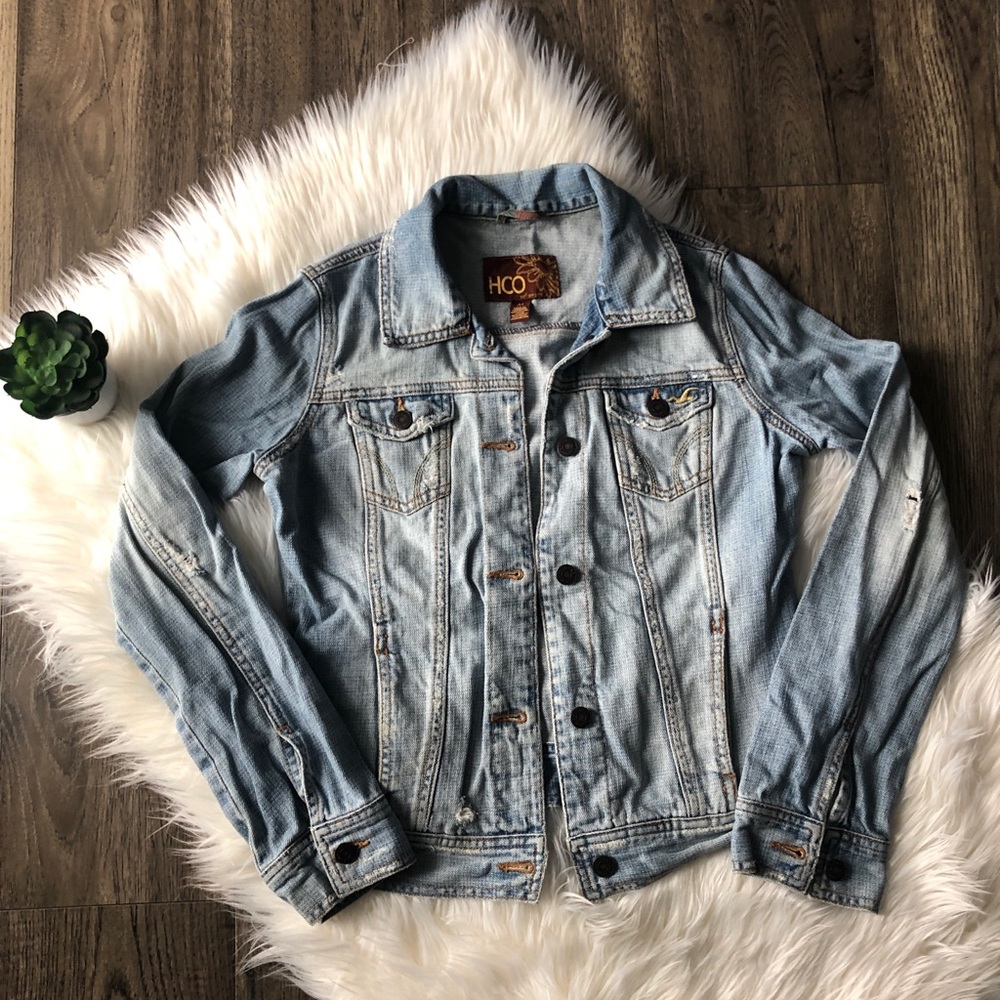 Hollister Distressed Jean Jacket - HCO